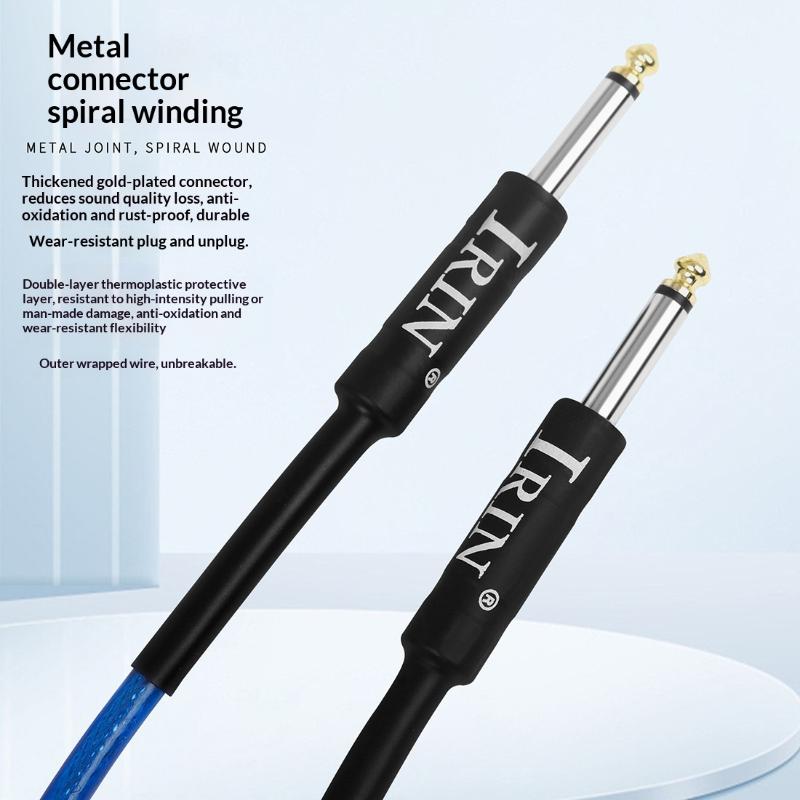 Guitar Cable Wire Cord Jack Line Audio Amp Connection Cable Noise Reduction Line Shielded Cable 3M Amp Cable Guitar Accessories
