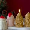 Santa Candle Mold,Christmas Candle Silicone Mold for Candle Making,Diys Resin Crafts Mold Aromatherapys Candle Mould Gift