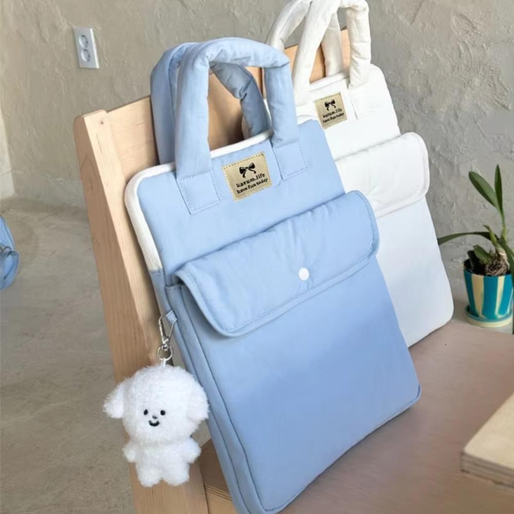 Tablet Carring Case 11 Inch Shockproof Laptop Bag Soft Puffy Computer Bag Casual Portable Laptop Sleeve School