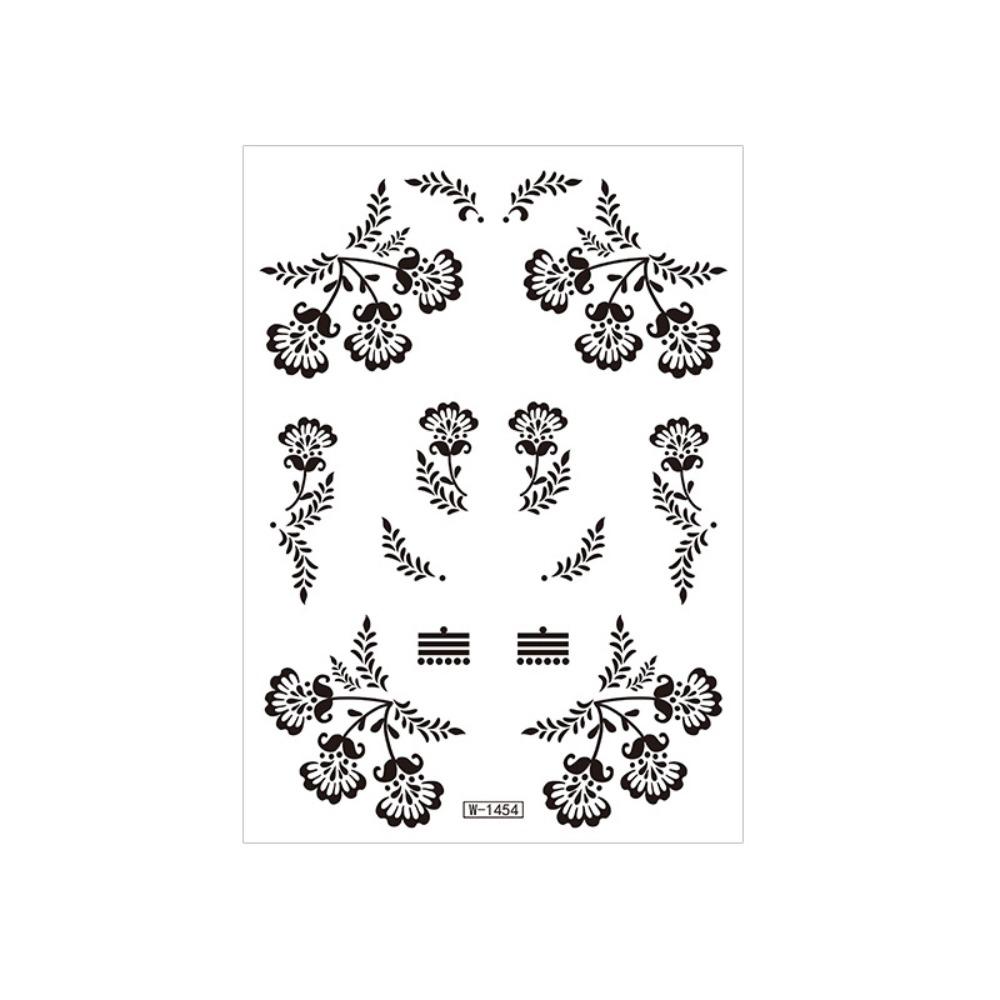 Fake Henna Tattoo Stickers India Mehndi Flower Body Art Sticker  Women/Lady/Girl