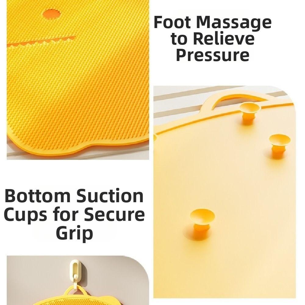 Dinosaur Shape Exfoliating Foot Pad Non-slip Shower Foot Scrubber Bath Massage Mat  Bathroom