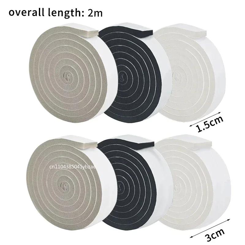 1-10Rolls Door Window Sealing Strip Self-Adhesive Sponge Foam Soundproof Tape Windproof Dustproof Door and Window Gap Seal Strip