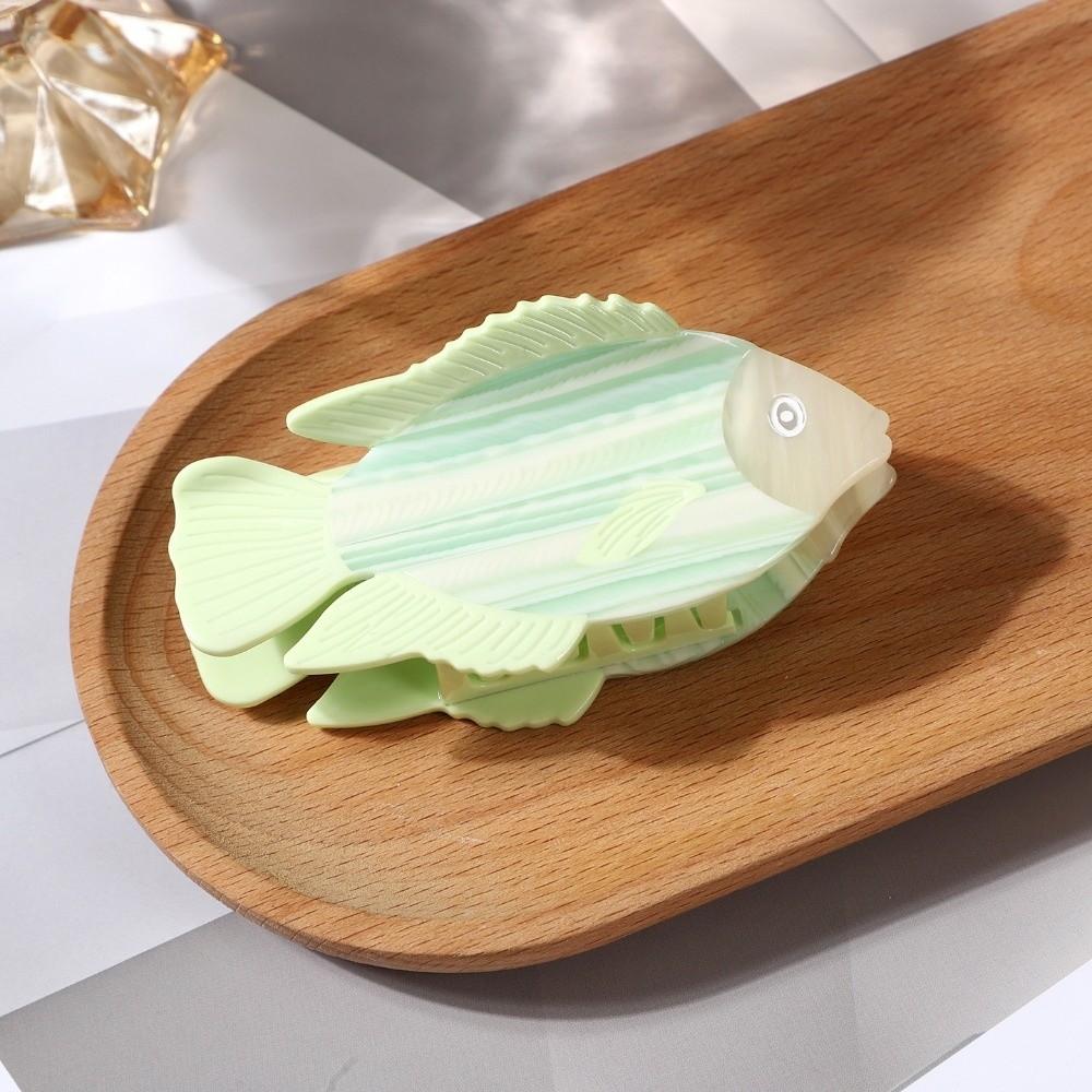 Acetate Fish Hair Claw Jaw Clamp Acetate Shark Clip Cute Fish Hair Clip Daily Styling