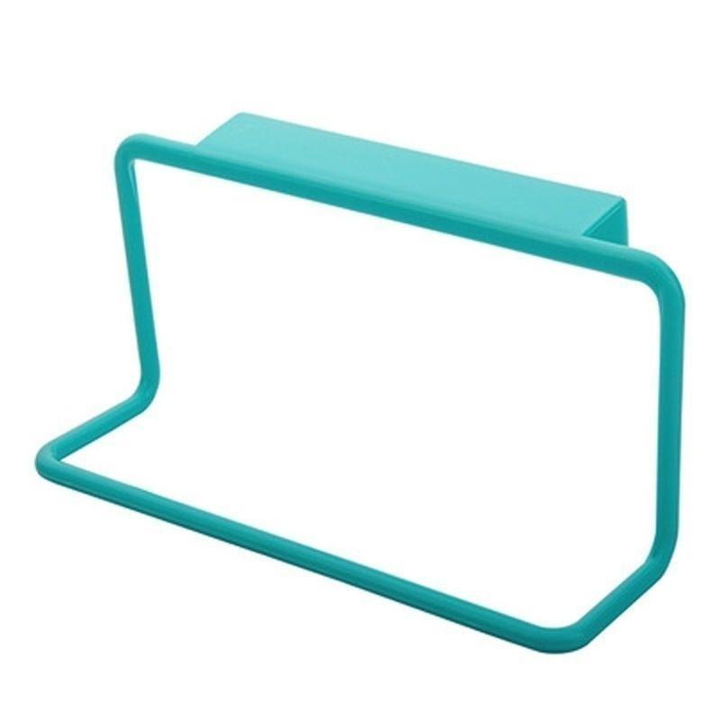 1шт многоцелевой кухонный шкафчик задняя пластиковая дверца держатель для полотенец вешалка для полотенец небесно-голубой