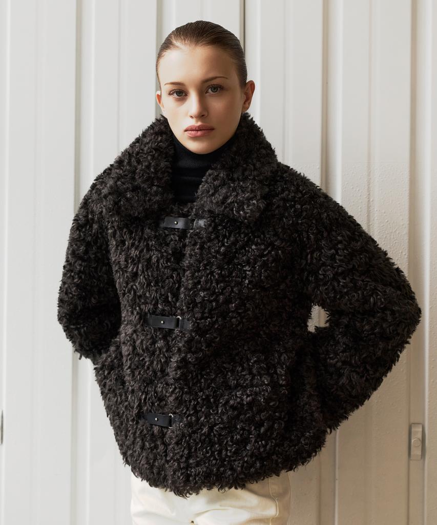 Ellioti Poodle Fur Jacket_3Color