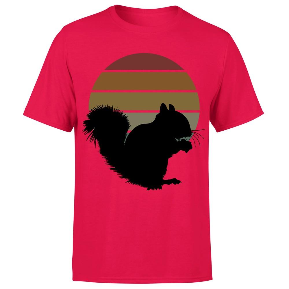 Squirrel Retro Vintage Funny Adults Unisexs Tshirt P1OrA