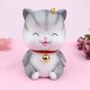 Cute Desktop Cat Ornament Cartoon Cat Saving Box Portable Cat Piggy Bank  Storage Change