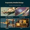 Master Of Mystery Future Pirate Ship Wooden Assembly Model Desktop Decoration Friend'S Birthday Gift Boutique Gift Box Set