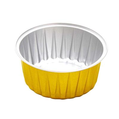Golden Round Disposable Aluminum Foil Food Container