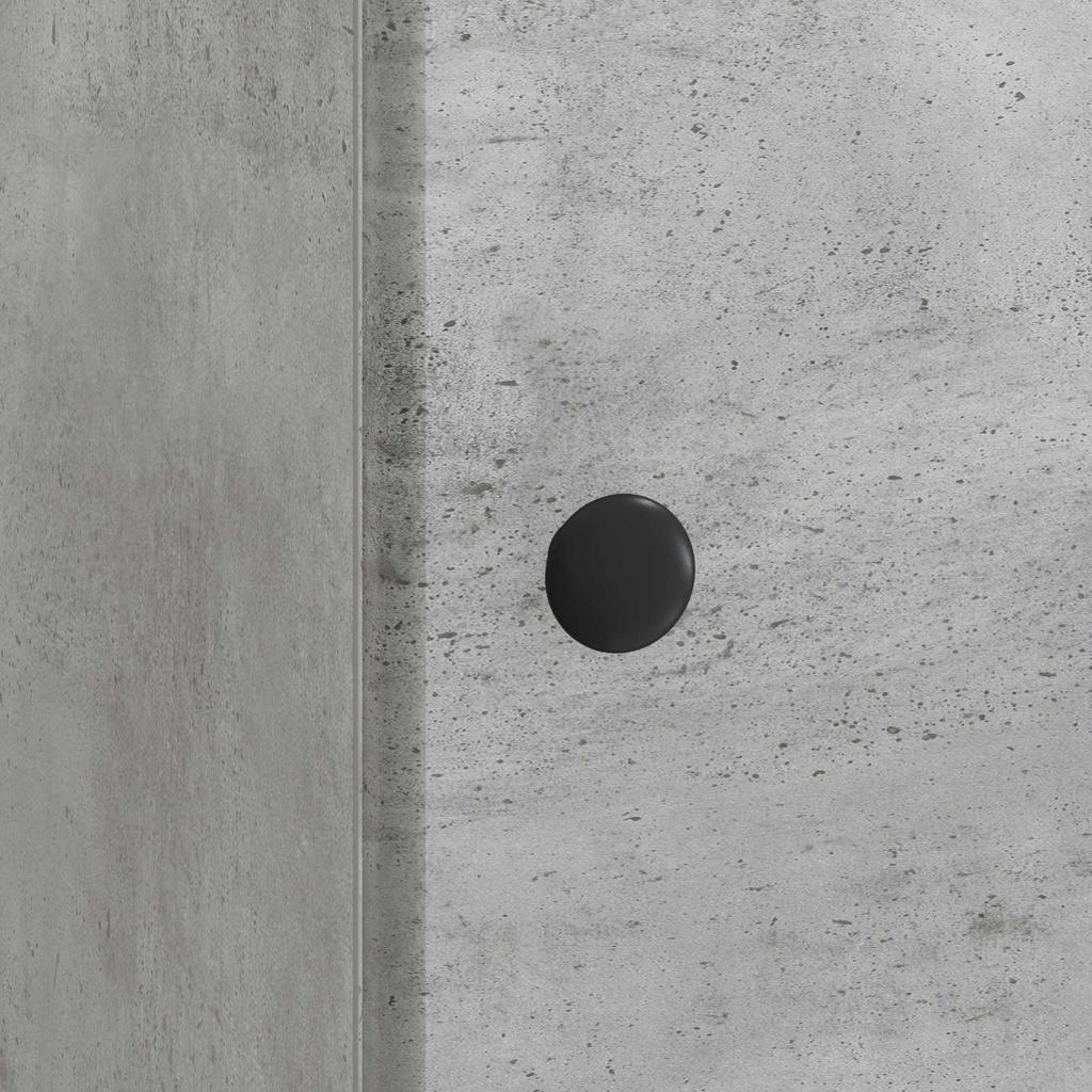 Nightstand Concrete Gray 43 X 34.5 X 50 Cm Engineered Wood