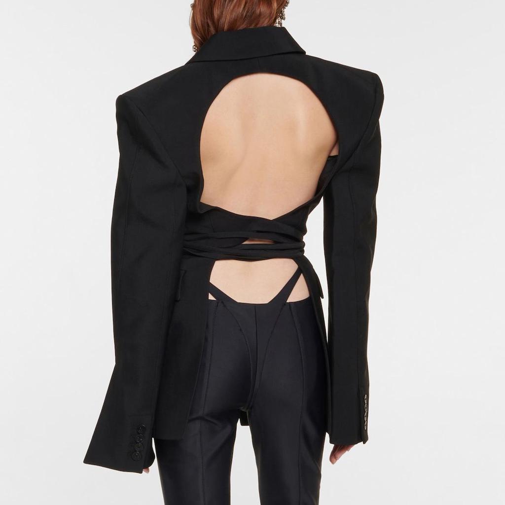 Women's Cross-Border Light Luxury Backless Blazer - Street Style and Casual Elegance