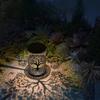 Hängende Solarlaterne Außen Wasserdicht Vintage Metall LED Großer Baum Dekorative Lichter Garten Hof Rasen Lichter