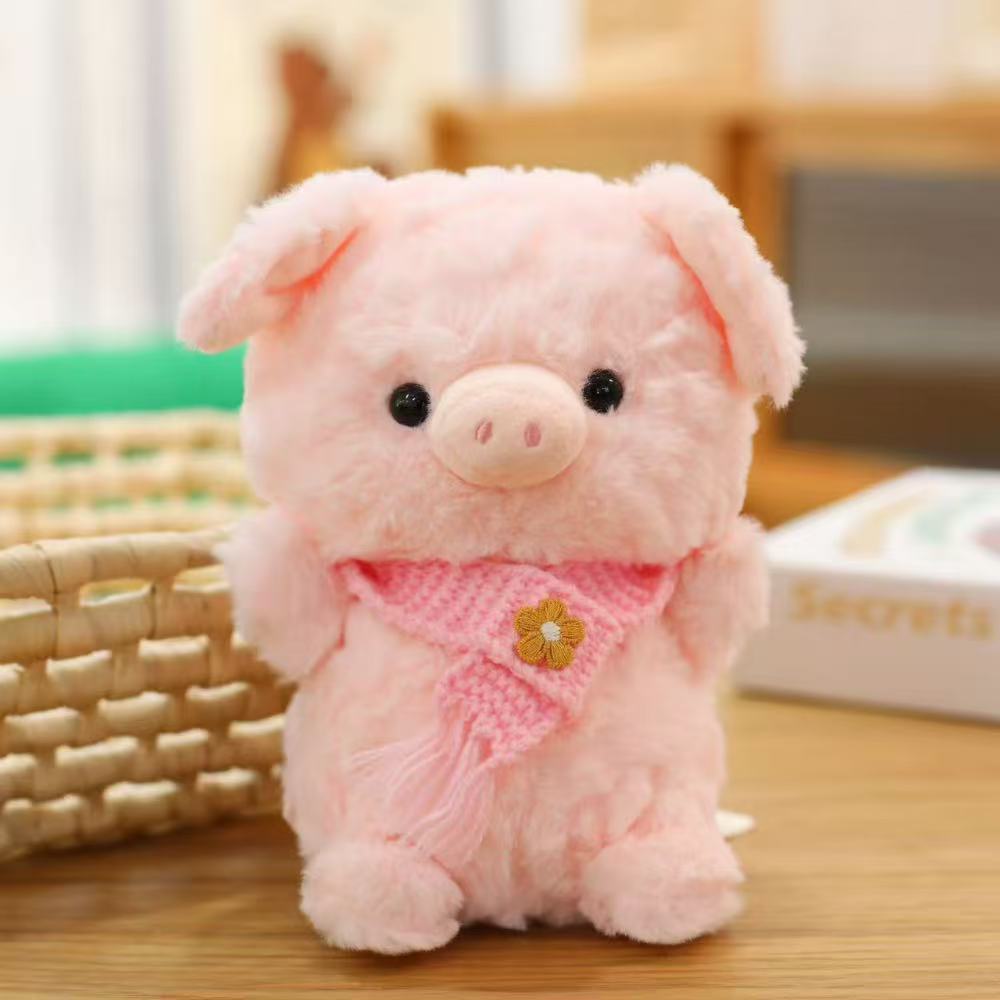 Scarf Elephant Penguin Pig Dinosaur Plush Doll Stuffed Animal Doll For Kids Gift