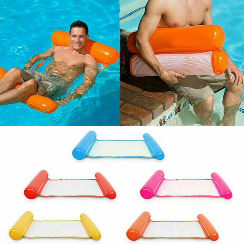 Inflatable Water Floating Hammock Float Pool Lounge Bed Swimming Chair Summer