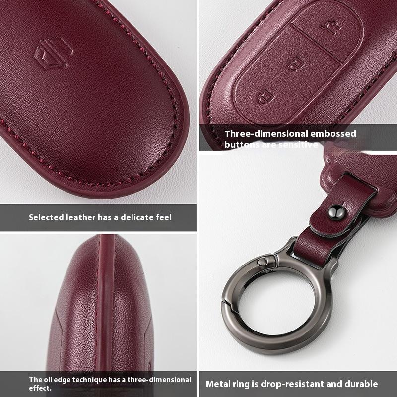 Car Key Case Fit For LEAPMOTOR T03 C10 C16 B10 High Quality Leather Car Key Protective Shell