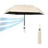 THANKO Kompakter, großer, leichter Sonnenschirm für Sonne und Regen [Offiziell] Ventilatorgekühlter Schirm "Fanbrella POLE" TKFA25SGY