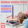 Garnhållare Dispensertillbehör Snurrande Vertikalt Ställ Förvaringshållare för Stickning och Virkning Vertikal Snurr är en Snurra