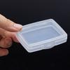 Transparent Plastic Storage Box Small Square Clear Jewelry Diamond Container Clips Boxes Craft Bead Holder Pill Storage Supplies