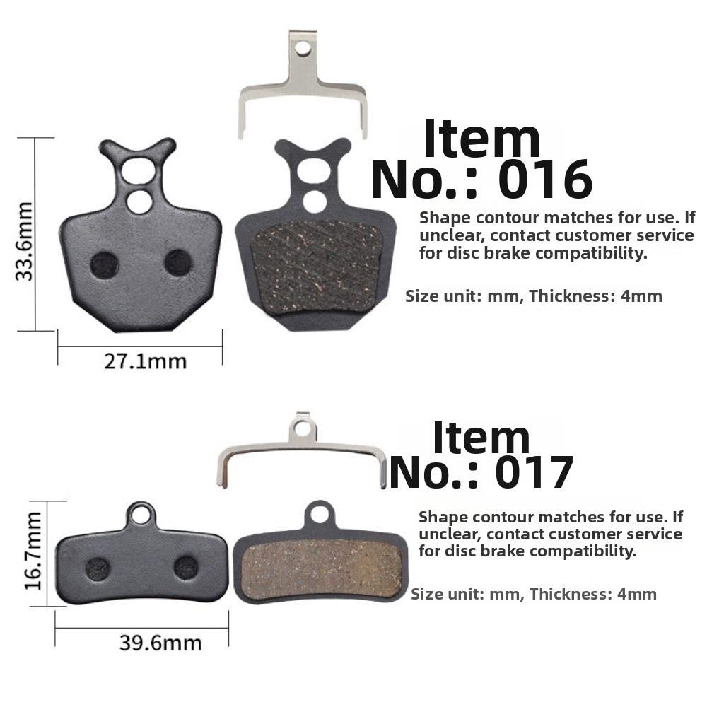 Universal Mountain Road Bike Parts Multi-style Bicycle Brake Disc Pads for MTB Mountain Bicycle
