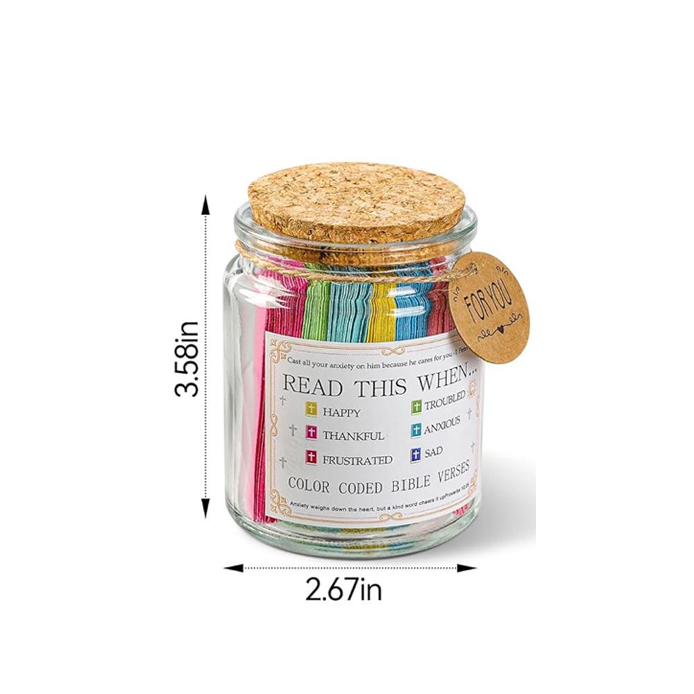 

Bible Verse Jar, Read Me When Bible Verses Jar for Daily Encouragement - Christian Gifts for Women, Mothers Day Gift for Mom