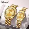 CHENXI Fashion Brand Men Watch Luxury Luminous Waterproof Week Date Man Clock Wristwatch Golden Quartz Couple Casual Watches