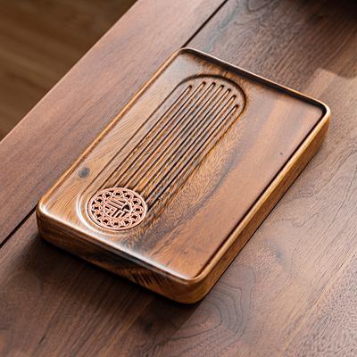 Walnut Tea Tray Household Small Tray Simple Light Luxury Kung Fu Tea Set Tea Table Whole Solid Wood Tray