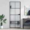 Thin Interior Door 83x201.5 Cm Tempered Glass Aluminum