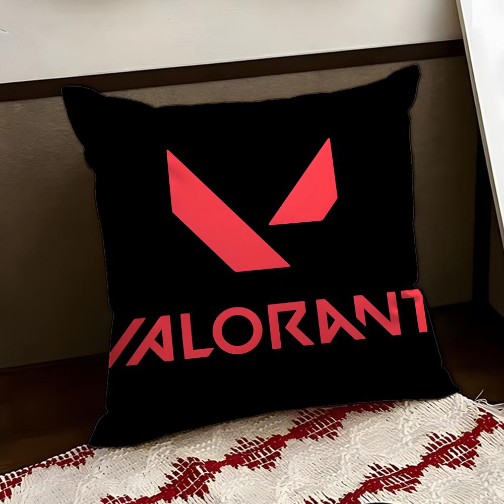 VValorantS Game Cushion Cover Reversible Soft Durable Pillow Cover Home Car MultiScene Use for Daily Comfort