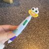 4-in-1 Cartoon Ballpoint Pen Cute Big Mouth Gel Pen with Multi-Color Ink Fun Writing Tool for Students Journaling