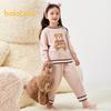 Balabala Unisex Kids' Thick Fleece Winter Pajama Set