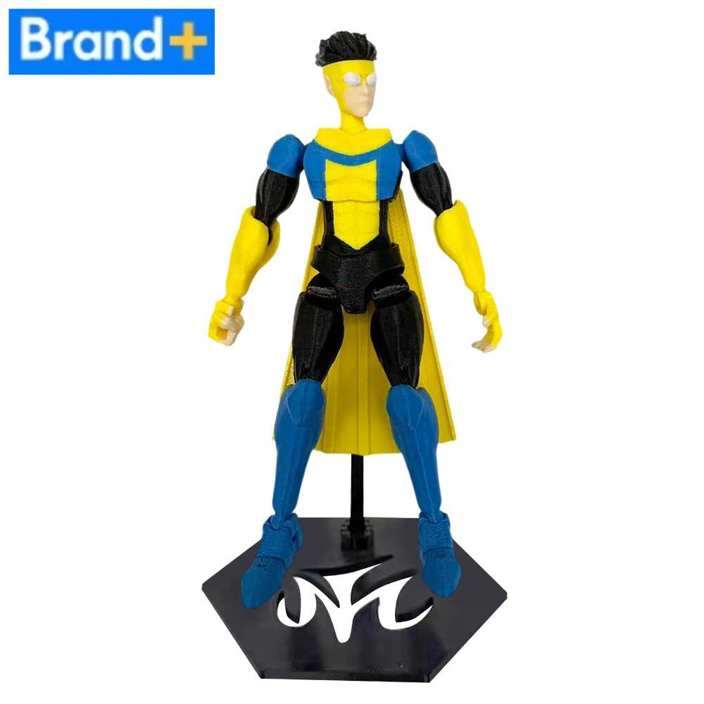 Mehrgelenkige Actionfigur - Unbesiegbarer T13 3D-gedrucktes Sammlerstück mit Sockel, Sturzsichere Gelenksperren & UV-beständige Beschichtung Schreibtisch
