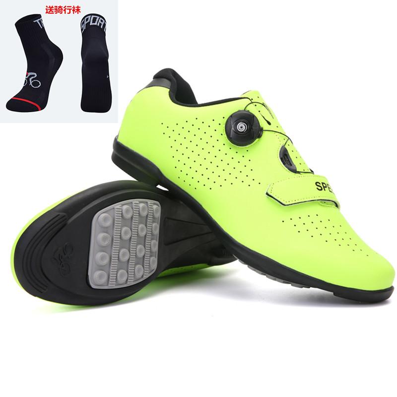 Cycling shoes New bicycle unlocked shoes Mountain bike lock shoes Hard sole breathable road bike shoes Cycling shoes