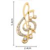 Brooch Women Elegant Music Note Charm Jewelry