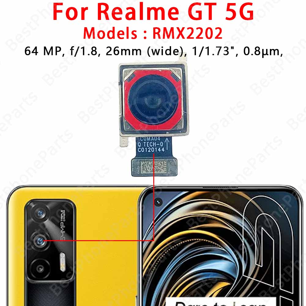 Fotocamera Posteriore Anteriore Per Realme C55 C67 4G GT Master GT Neo Modulo Fotocamera Principale Cavo Flessibile Sostituzione Ricambi