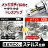 HID Shop H4 LED Headlight 21600cd (Candela) Explosive Light White Vehicle Inspection Compatible No Wiring Genuine Size 12V 2 Pieces 1 Set S Series