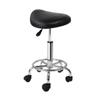 Salon Stools Artiss Saddle Salon Stool Black Pu Swivel Barber Hair Dress Chair Hydraulic Lift