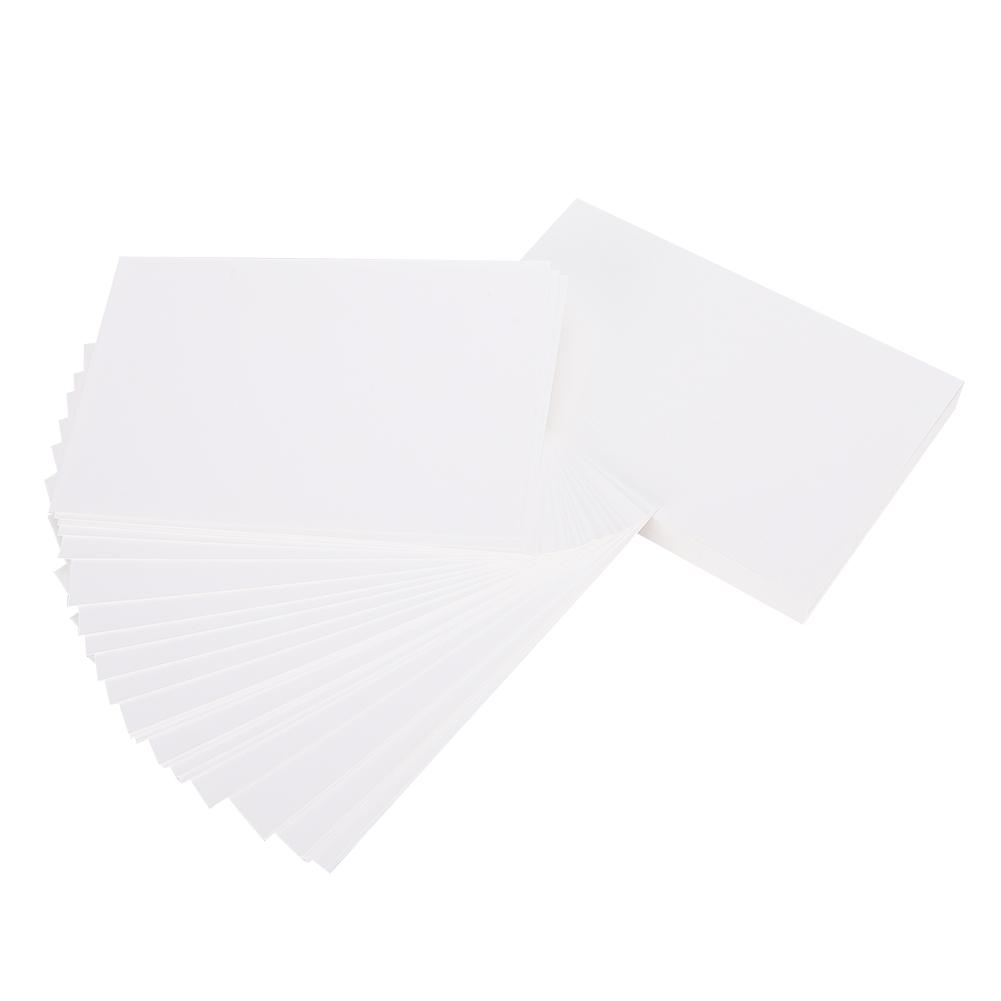 100Pcs White Cardstock Paper Thick Chipboard Used for Book Cover Tagboard Photobook Envelope