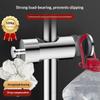 Round Pipe Shower Head Holder Rotatable Adjustable Bathroom Slide Bar Shelf Replacement Riser Rail Bracket
