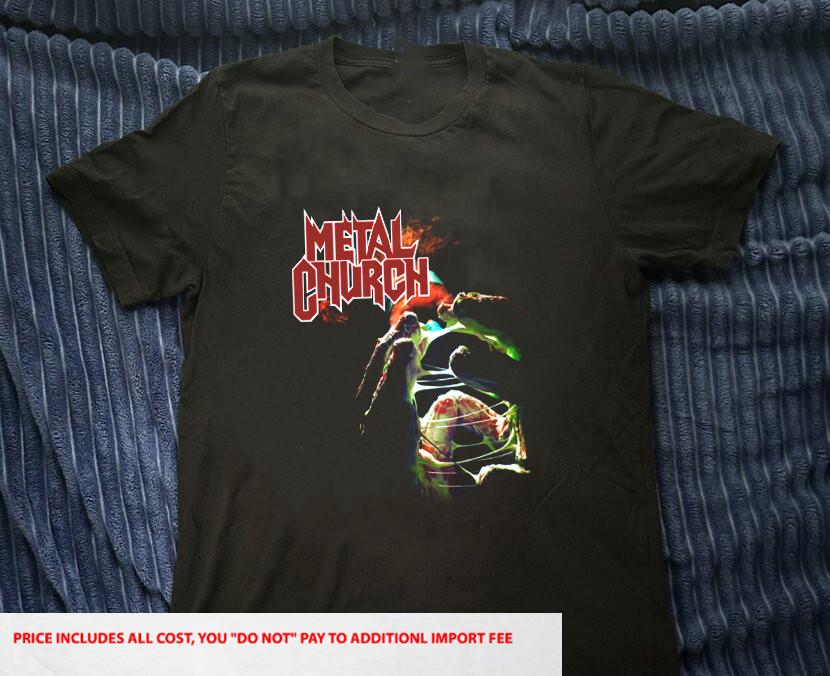 Metal Church Band Classic Live Cotton Black S-5XL Shirt LL662 Unisex T-Shirt L