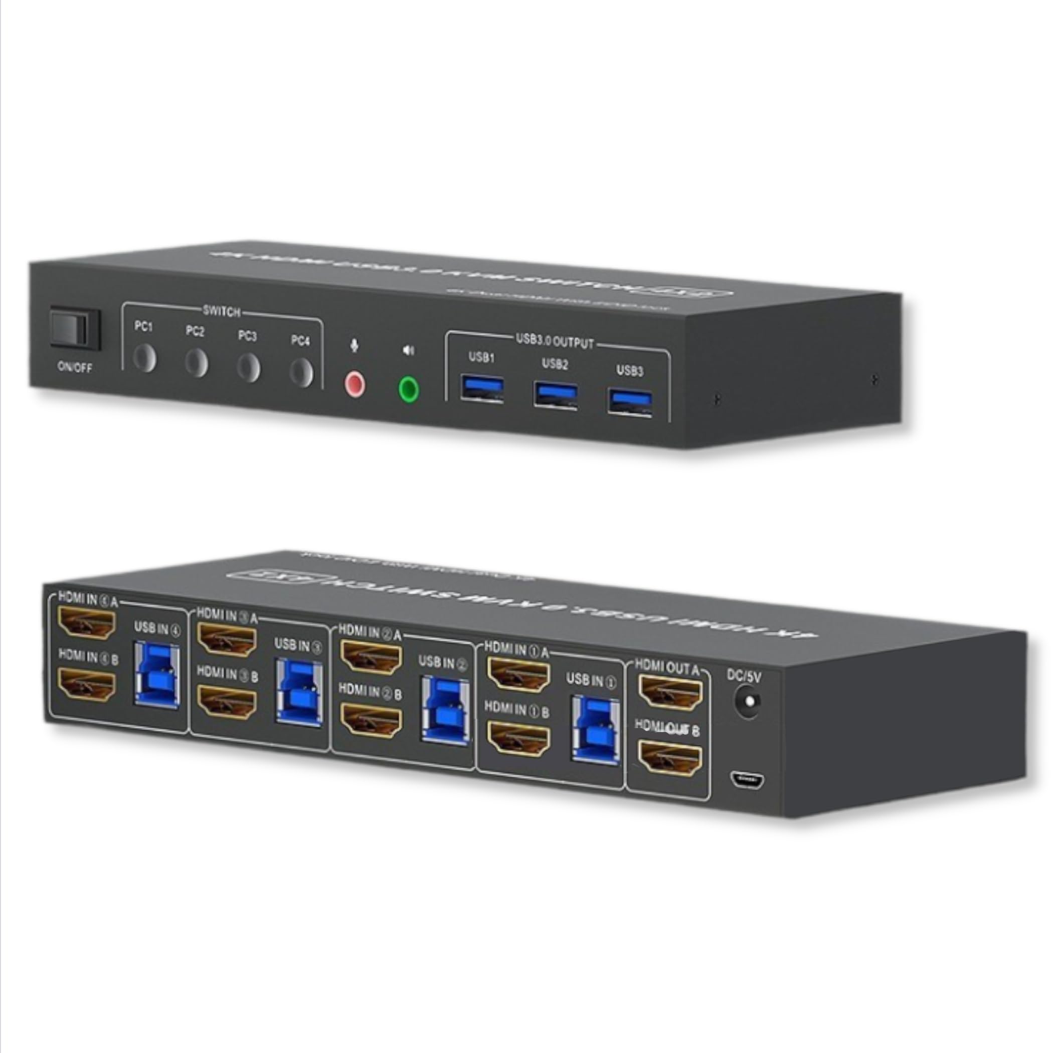

BGL HDMI 2PC 3 Display Switcher Triple Monitor PC Switcher USB3.0