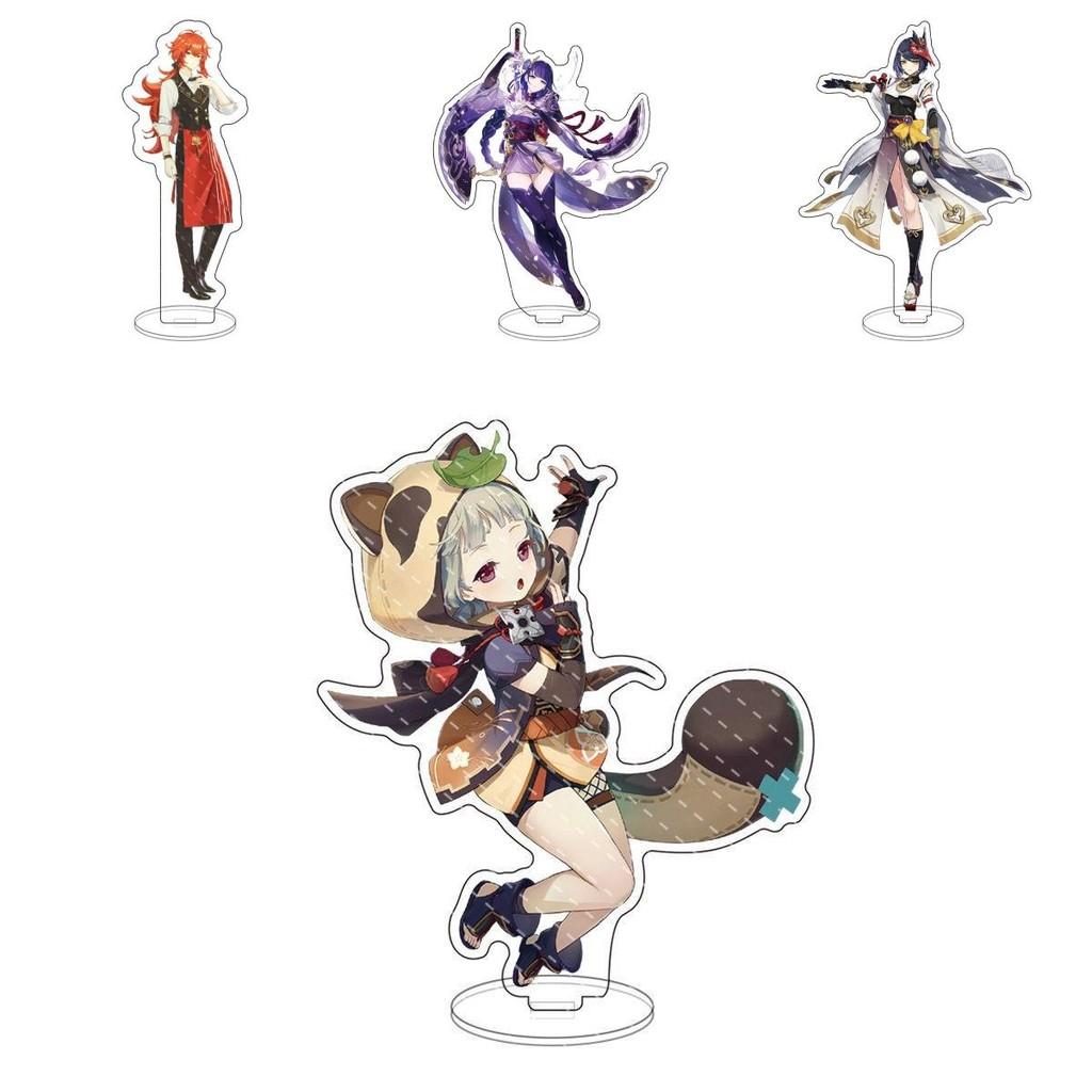 Genshin Impact Acrylic Stand Desktop Decor Featuring Kazuha Venti Klee Hutao Ganyu Paimon For Anime Fans