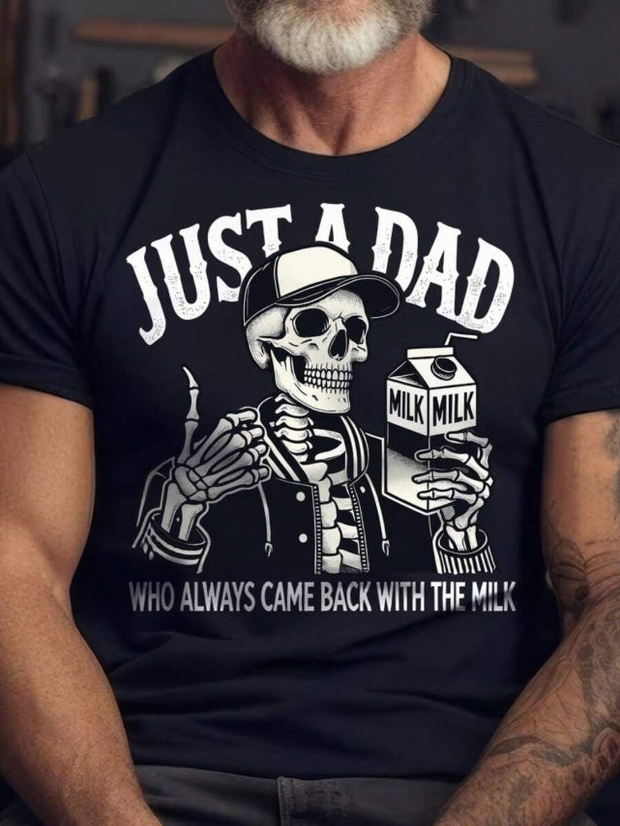 

Unisex T-shirt featuring the dad who always brings milk home. XXXL