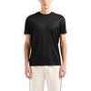 Emporio Armani Letter Logo Band Crew Neck Short Sleeve T-Shirt Men Tops Black 3D1TD3-1JUVZ-0999