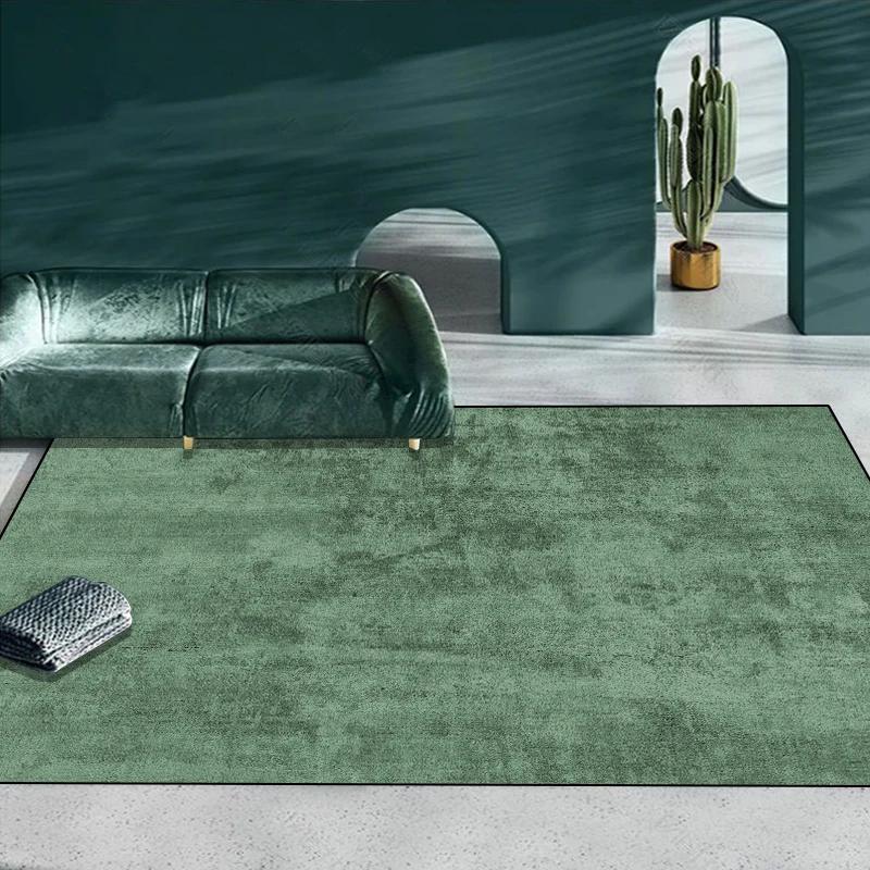 Heimdekoration Grüne Teppiche Wohnzimmer Licht Luxus Teppich Party Flur Dekor Fußmatte Schlafzimmer Ankleidezimmer Weicher Teppich Rutschfest