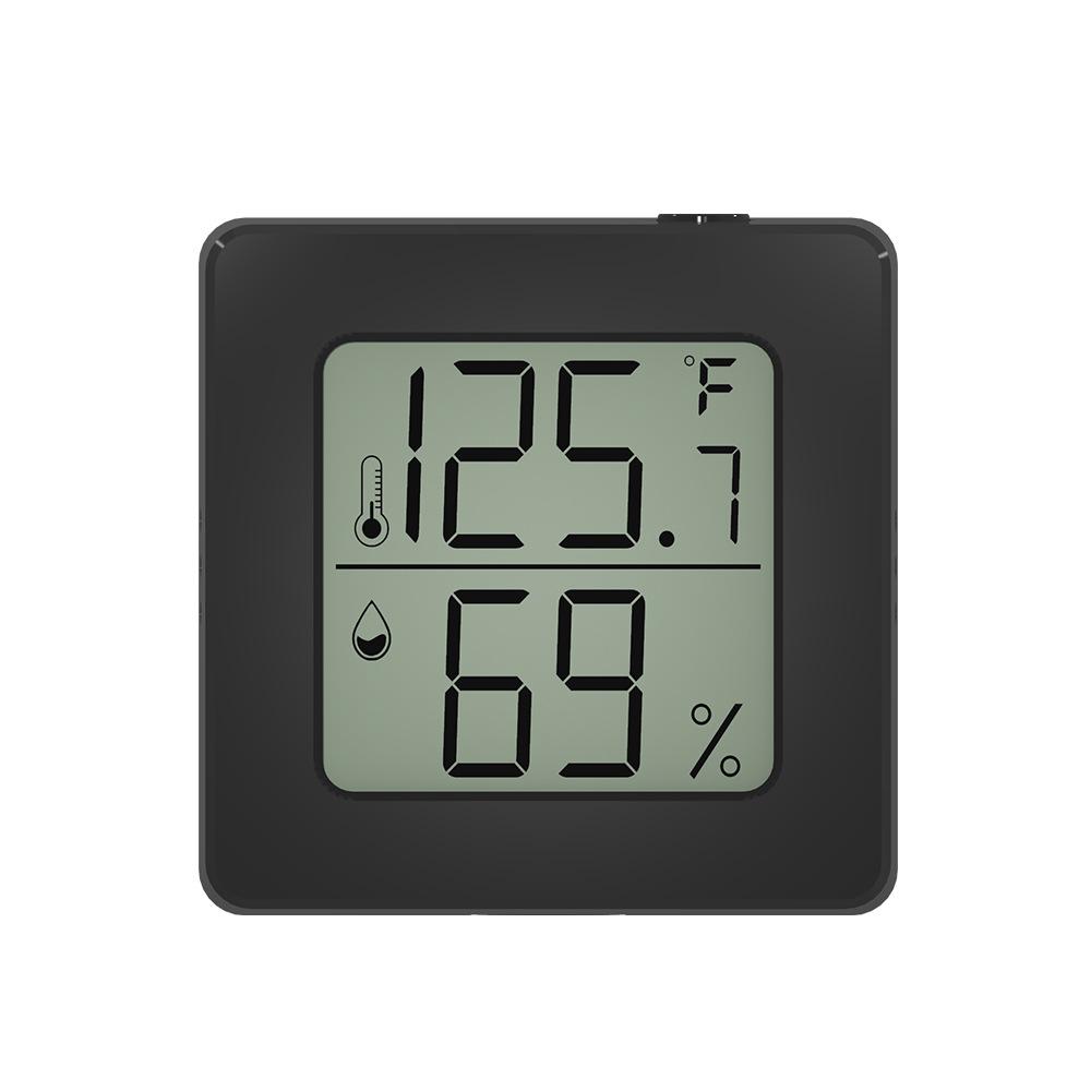 

Мини-цифровой термометр, гигрометр, измеритель температуры и влажности в помещении, датчик метеостанции с батареей чёрный