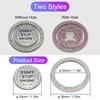 1 Set Ring and Button Car Bling One-Click Start Stop Engine Ignition Sticker Universal Crystal Rhinestone Metal Decor Cover