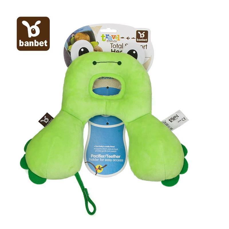 Baby Car Neck Pillow With Cartoon Animal Designs For Comfort And Protection
