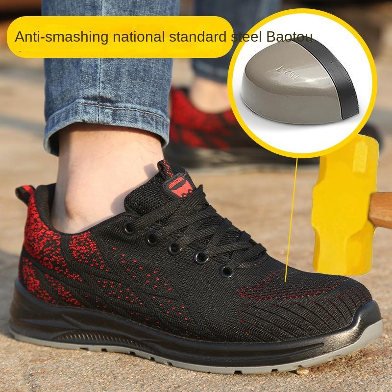 Smash-proof and Stab-proof Safety Work Shoes Kevlar Steel Baotou Oil-resistant Acid Labor Insurance Shoes