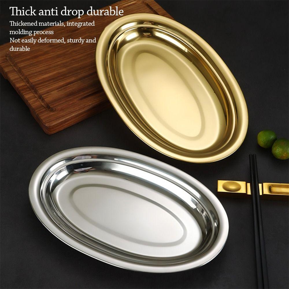 Large Capacity Steamed Fish Dish 304 Stainless Steel Baking Tray  for Cooking Serving