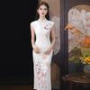 White national style new Chinese style Suzhou sleeveless long cheongsam improved young 1011 new women's high sense summer